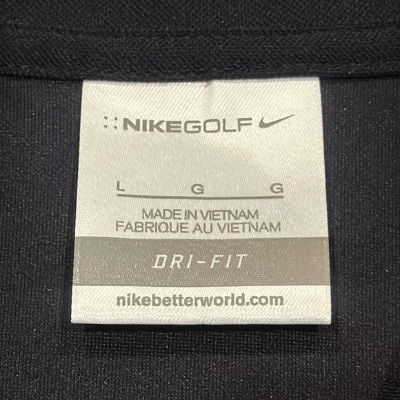 Large FEDEX RACING Nike Golf Black Dri-FIT Polo - Picture 4 of 8